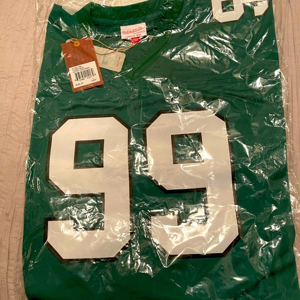 Mitchell and Ness Kelly Green Jerome Brown Jersey